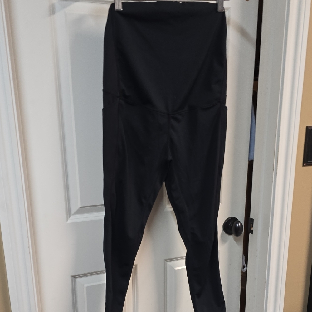 Senita MATERNITY Black High-Waisted Leggings